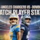 Los Angeles Chargers vs Dallas Cowboys Match Player Stats