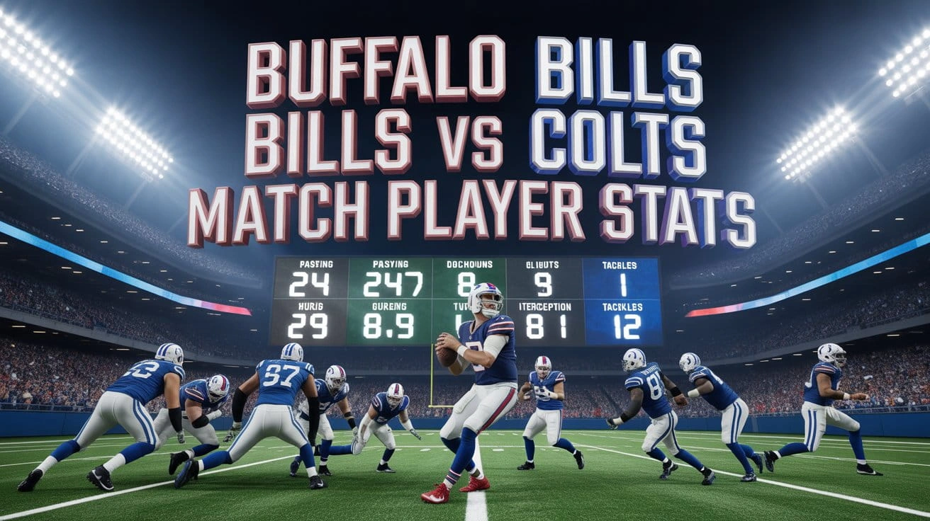 Buffalo Bills vs Colts Match Player Stats