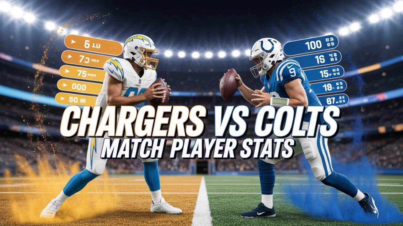Chargers vs Colts Match Player Stats