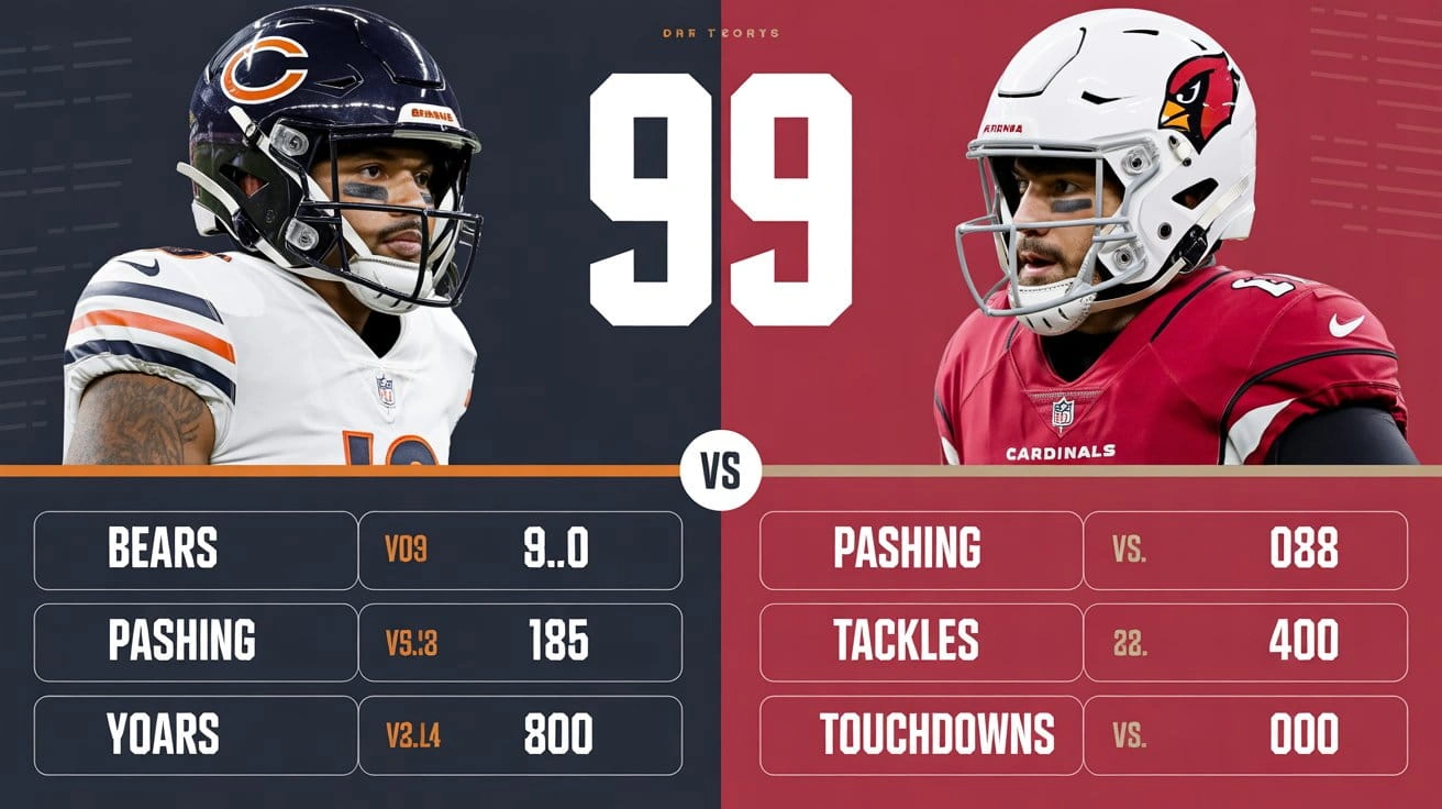 Chicago Bears vs Arizona Cardinals Match Player Stats