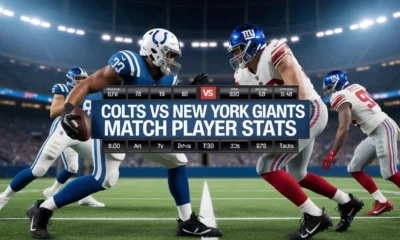 Colts vs Las Vegas Raiders Match Player Stats
