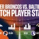 Denver Broncos vs. Baltimore Ravens Match Player Stats