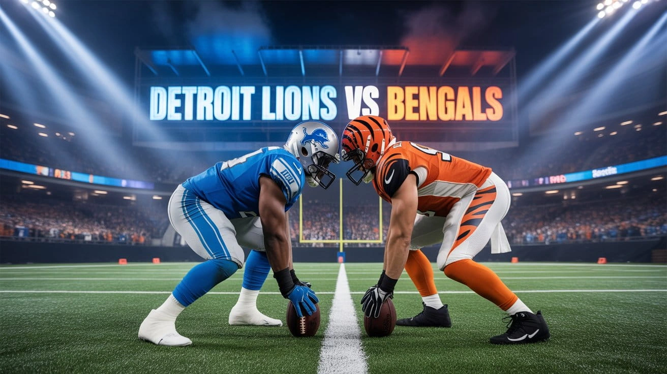 Detroit Lions vs Bengals Match Player Stats