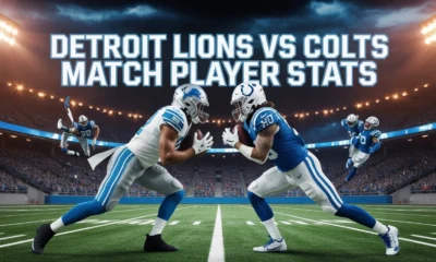Detroit Lions vs Colts Match Player Stats