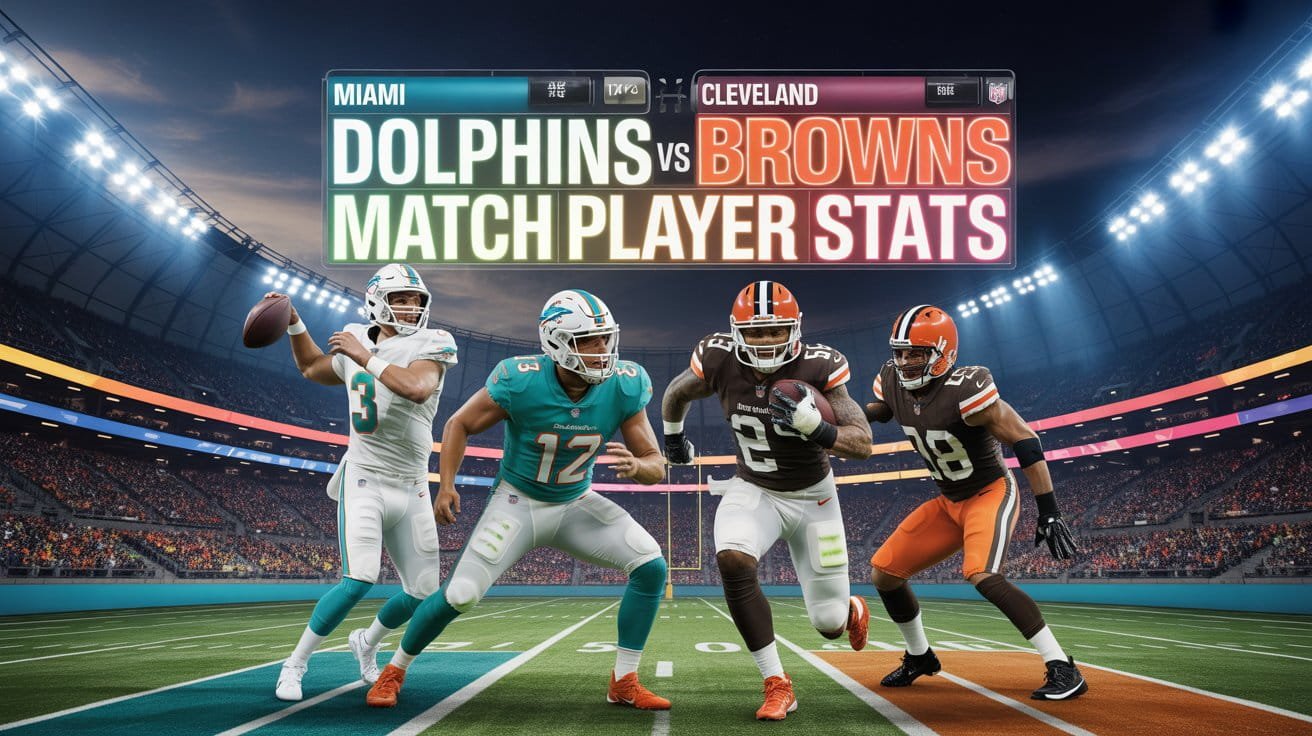 Miami Dolphins vs Cleveland Browns Match Player Stats