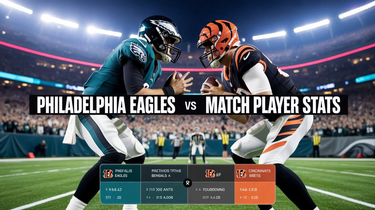 Philadelphia Eagles vs Bengals Match Player Stats