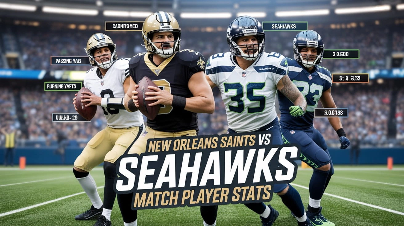 New Orleans Saints vs Seahawks Match Player Stats