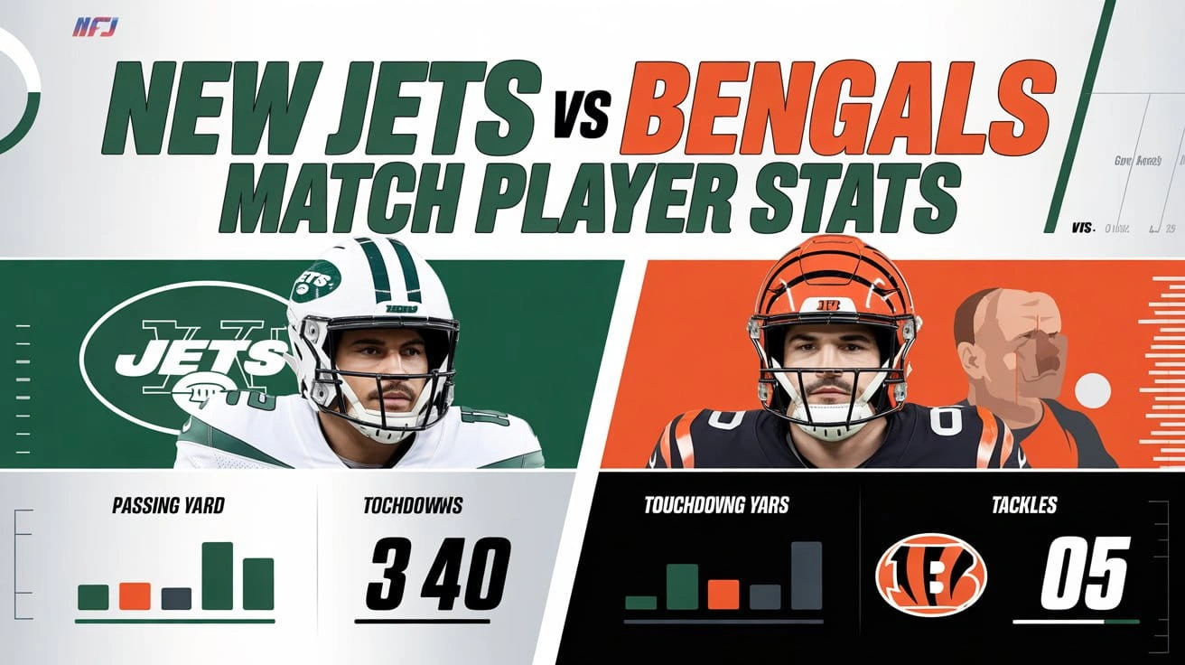 New York Jets vs Bengals Match Player Stats