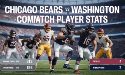 Chicago Bears vs Washington Commanders Match Player Stats