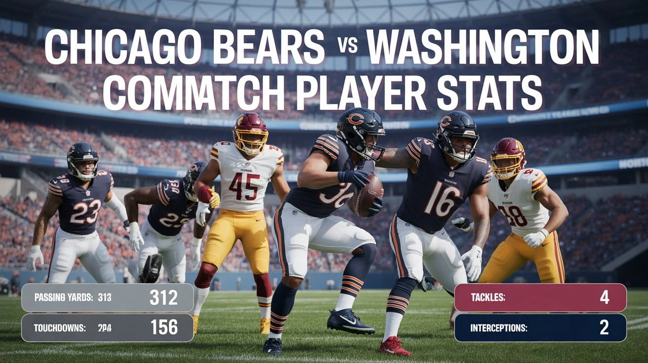Chicago Bears vs Washington Commanders Match Player Stats