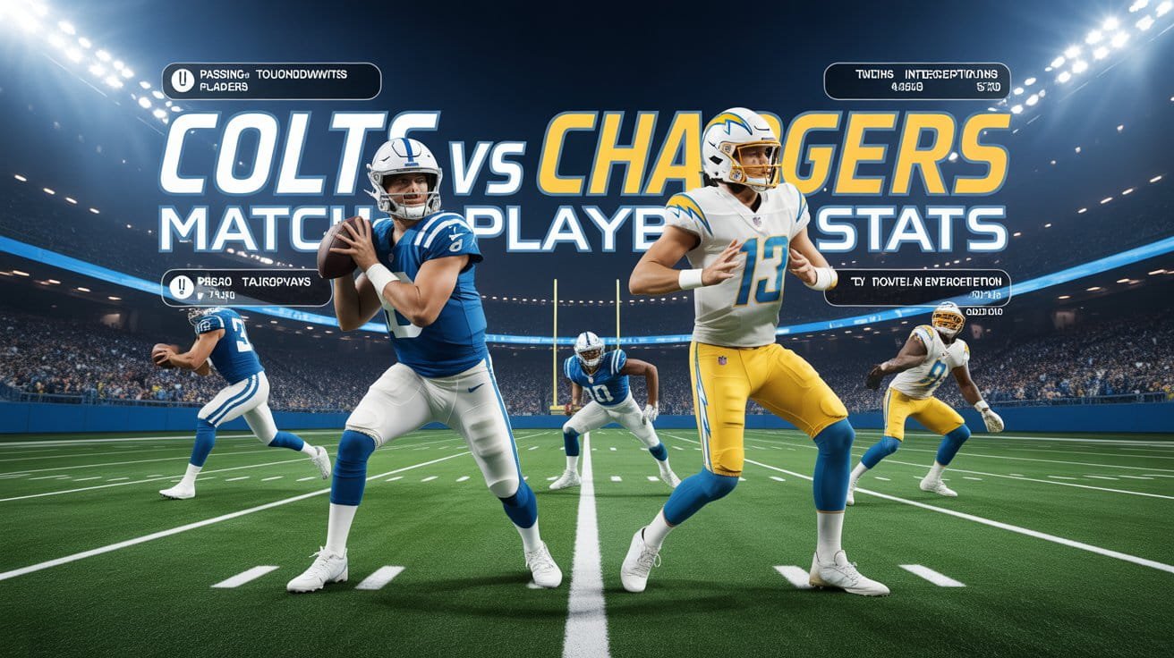 colts vs chargers match player stats