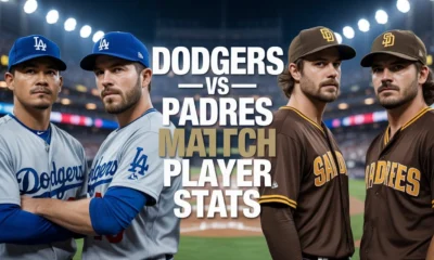 Dodgers vs Padres Match Player Stats