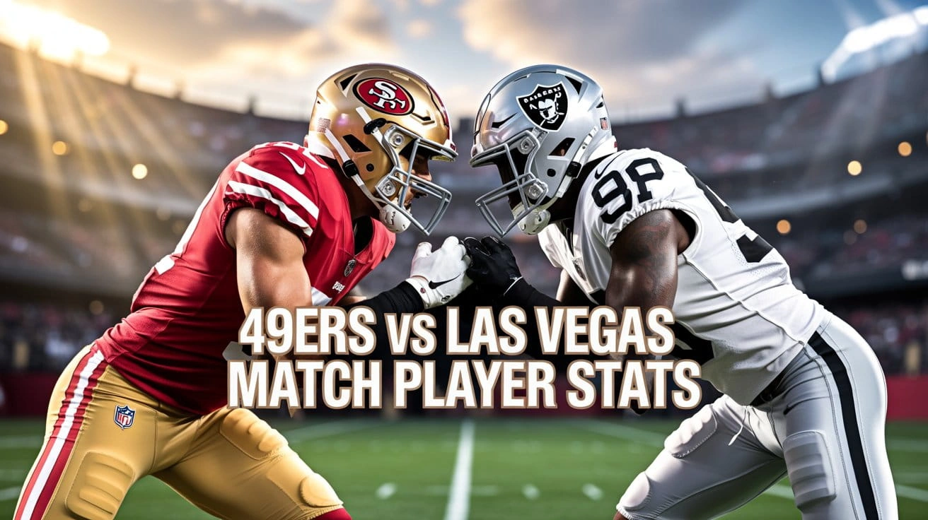 49ers vs Las Vegas Raiders Match Player Stats