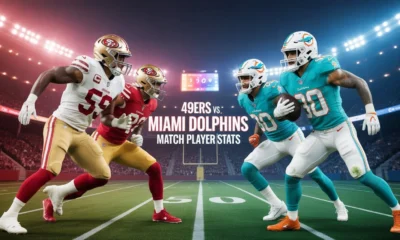 49ers vs Miami Dolphins Match Player Stats