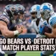 Chicago Bears vs Detroit Lions Match Player Stats