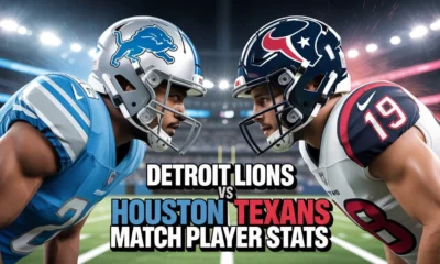 Detroit Lions vs Houston Texans Match Player Stats