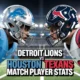 Detroit Lions vs Houston Texans Match Player Stats