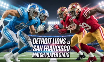 Detroit Lions vs San Francisco 49ers Match Player Stats