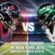 Houston Texans vs New York Jets Match Player Stats