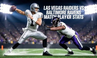 Las Vegas Raiders vs. Baltimore Ravens Match Player Stats