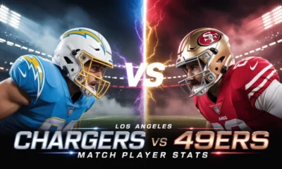 Los Angeles Chargers vs 49ers Match Player Stats