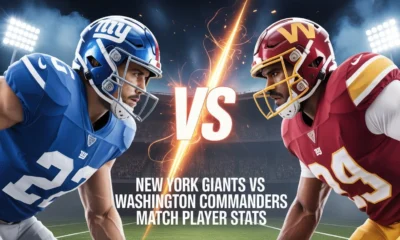 new york giants vs washington commanders match player stats