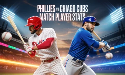 phillies vs chicago cubs match player stats